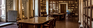 sala di lettura della biblioteca