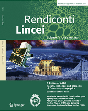 Rendiconti Lincei. Scienze FIsiche. Copertina