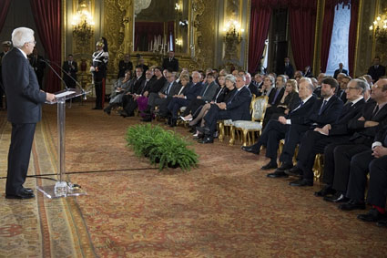 cerimonia al Quirinale 6 marzo 2017